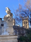 la statue des licornes